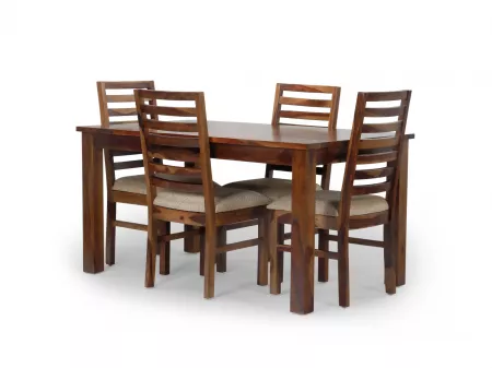 Alexa 6 Seater Dining Table with 4 Wooden Chairs